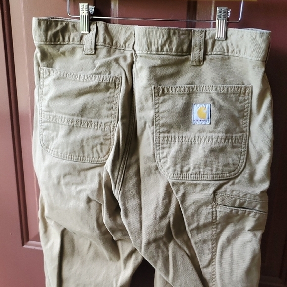 Carhartt Tan Chinos Relaxed Fit Work Wear - Picture 6 of 9